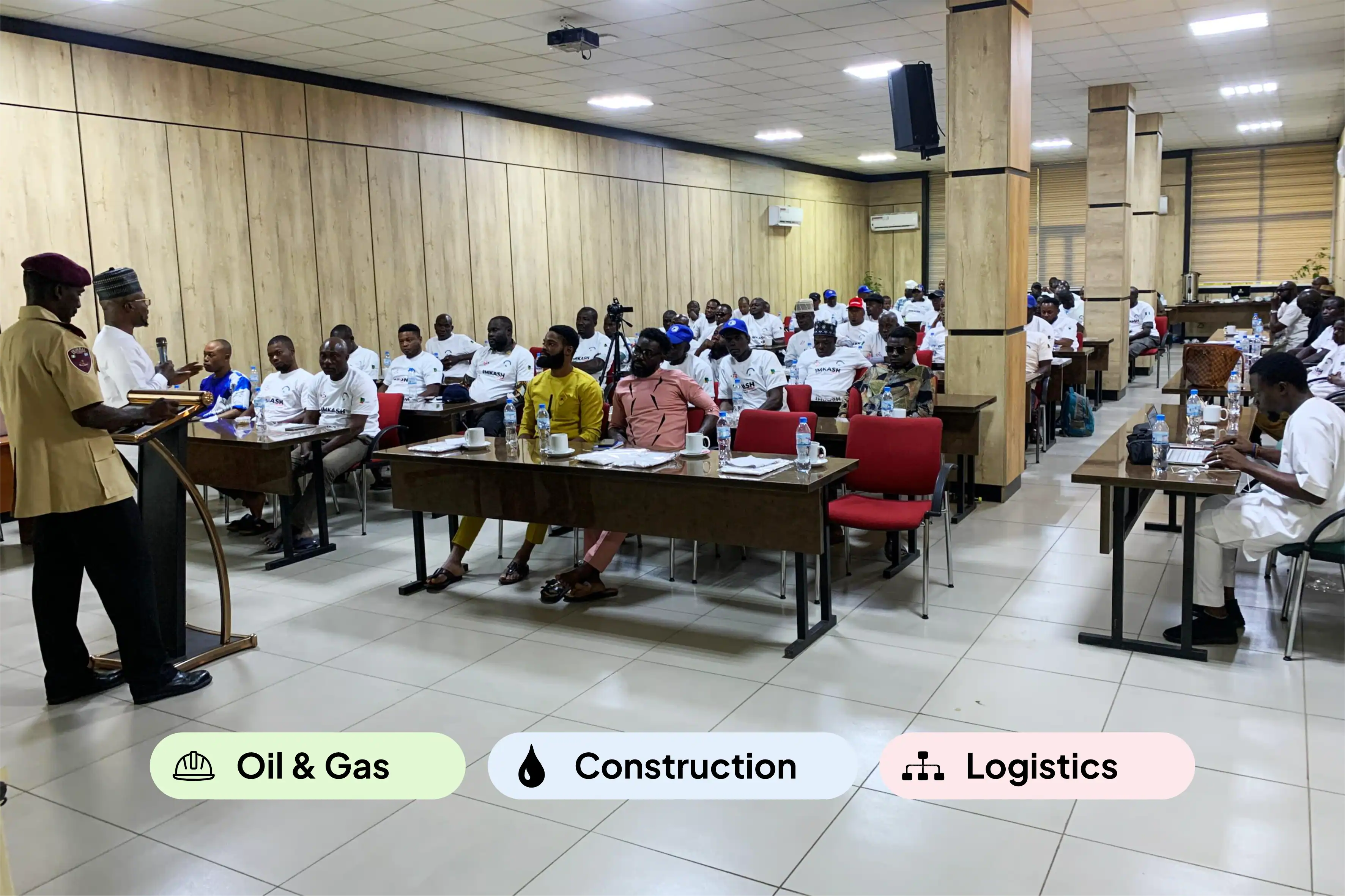 IMKASH-led workforce training session for Oil & Gas, Construction and Logistics teams
