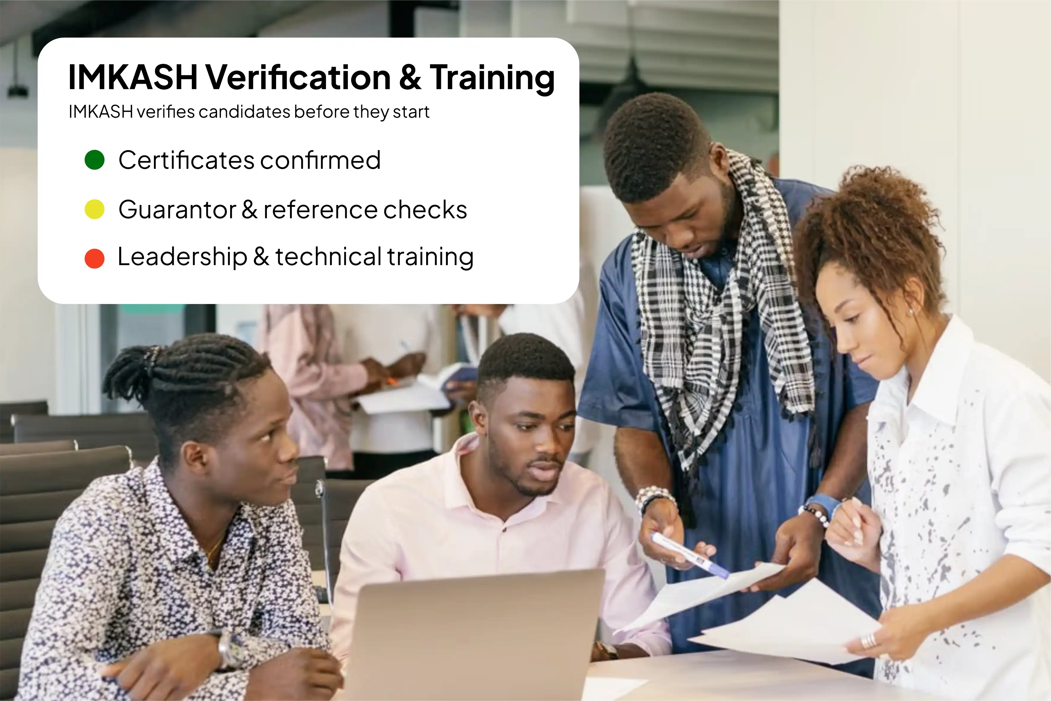 IMKASH verifying candidate certificates and references before hire